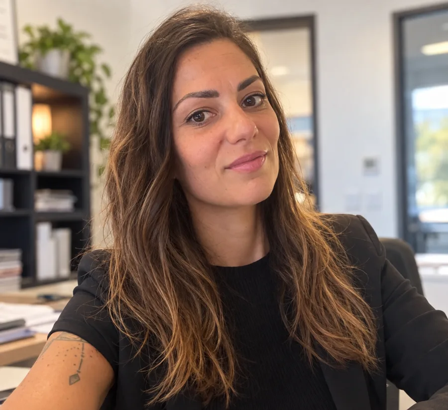 Marion Raumain, fondatrice d'Armoni, à son bureau